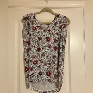 LOFT Floral Sleeveless Blouse